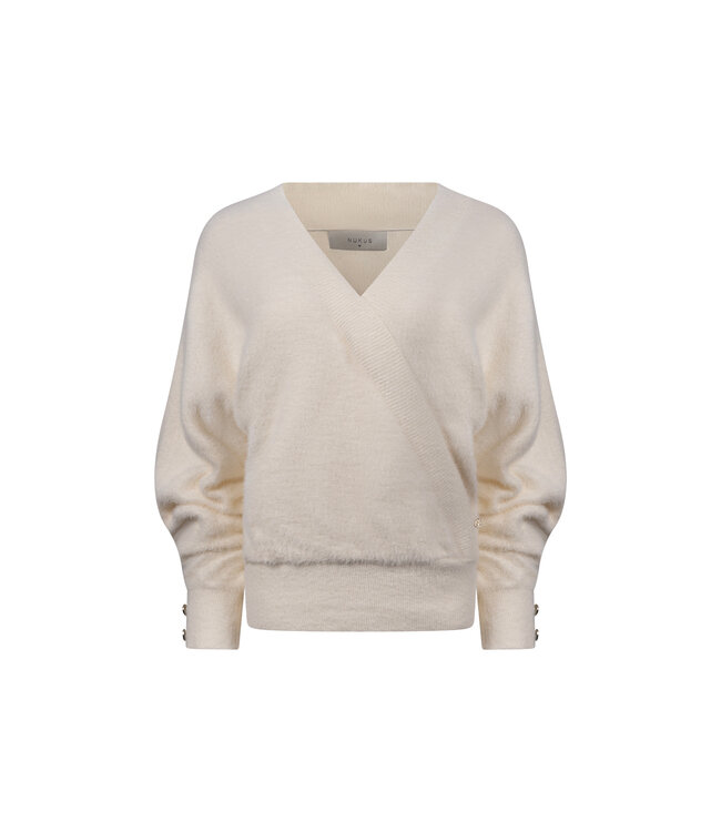 NKF03081/Off White  Beau Pullover Wrap