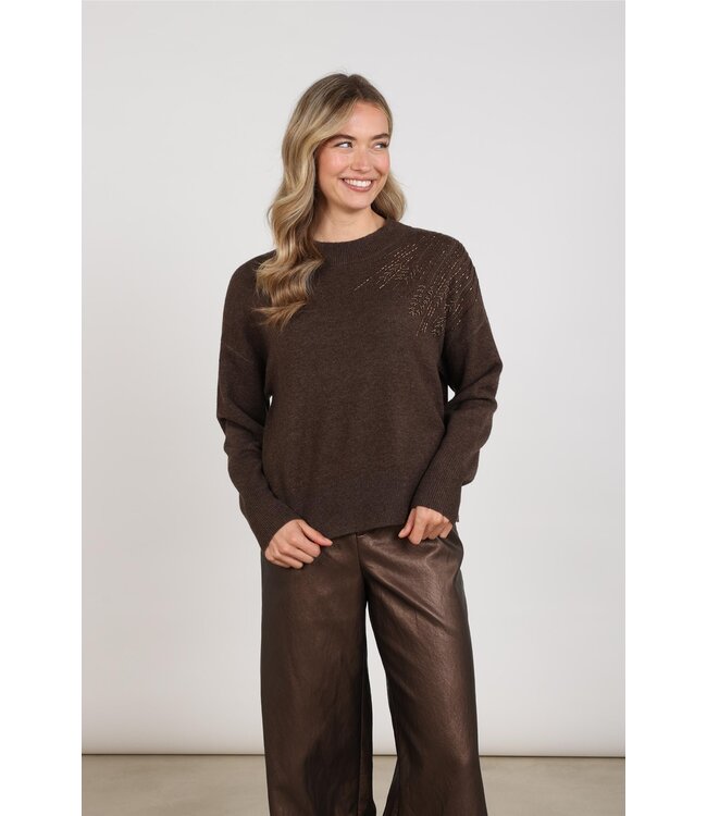 NKF03101/Chocolate  Meike Pullover