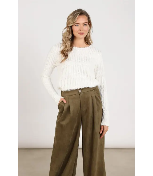 NKF01075/OffWhite  Grace Top