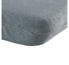 Terry Campingbed Cover Fix With Zipper Grey