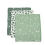 Briljant Baby Muslin Wash Glove Spots Green