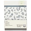 Briljant Baby Organic Flat Sheet Botanic Blue Grey