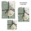 Briljant Baby Hydrofiele set washand,monddoek, luier, Birds chinois green
