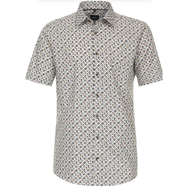 Venti Modern Fit 1800 Overhemd Korte Mouw