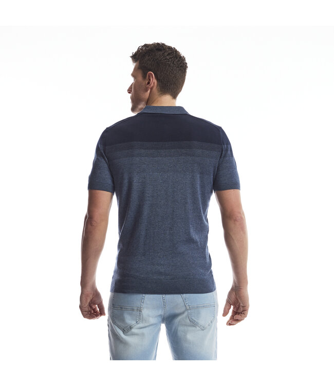 Twinlife TW42403 Knitted Polo  Gradient