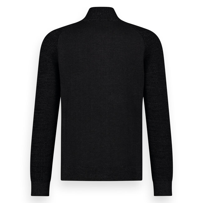 Twinlife  44417 Knitted Pullover Full Zip /Button