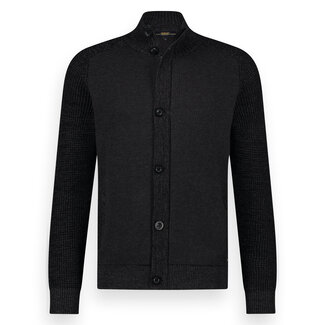 Twinlife 44417 Knitted Pullover Full Zip /Button