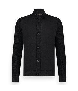 Twinlife 44417 Knitted Pullover Full Zip /Button