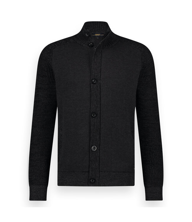 Twinlife  44417 Knitted Pullover Full Zip /Button