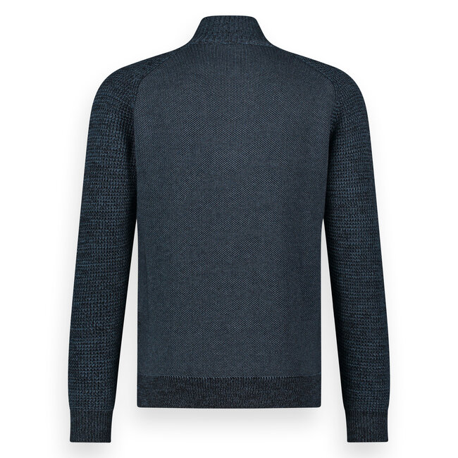 Twinlife Twinlife 44417 Knitted Pullover Full Zip /Button