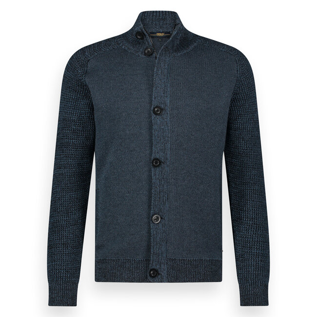 Twinlife  44417 Knitted Pullover Full Zip /Button