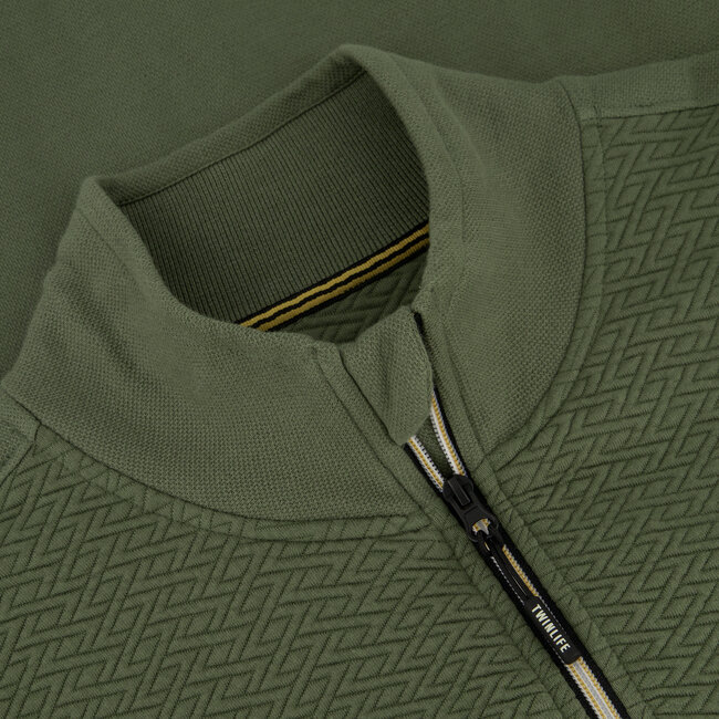 Twinlife Twinlife 44302 Knitted Sweat Full Zip