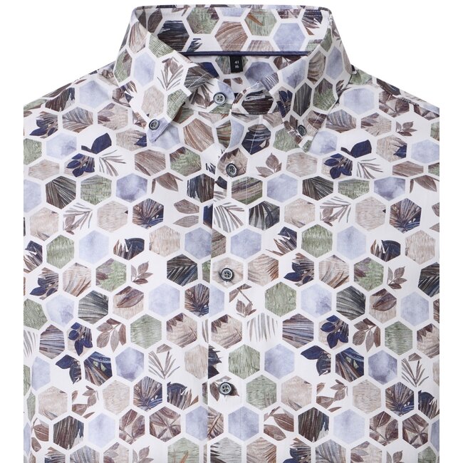 0700 Overhemd Modrn Fit 1/2 Mouw