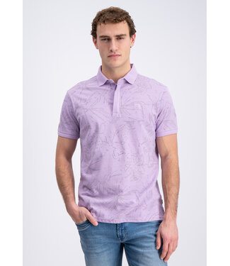 Gabbiano 2365206 Brenzi Polo shortsleeve pique all over print leafs