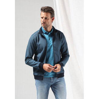 Gabbiano 4265401 BLOKE Cardigan jacquard interlock duotone