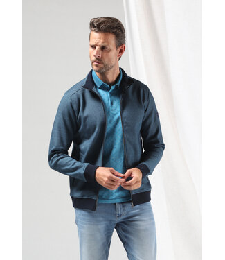Gabbiano 4265401 BLOKE Cardigan jacquard interlock duotone