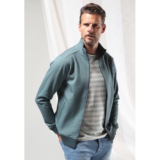 Gabbiano 4265401 BLOKE Cardigan jacquard interlock duotone