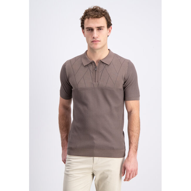Gabbiano 2365203 Aerik Polo shortsleeve knitted with zipper