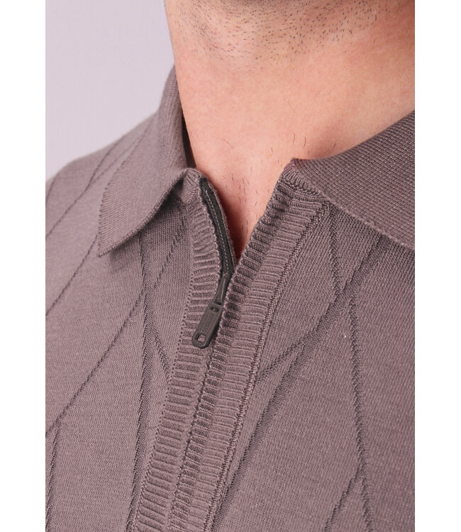 Gabbiano 2365203 Aerik Polo shortsleeve knitted with zipper