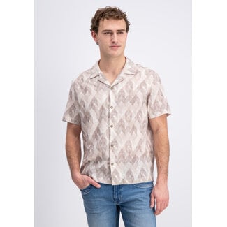 Gabbiano 3365316 Roman Shirt shortsleeve all over printed resort collar