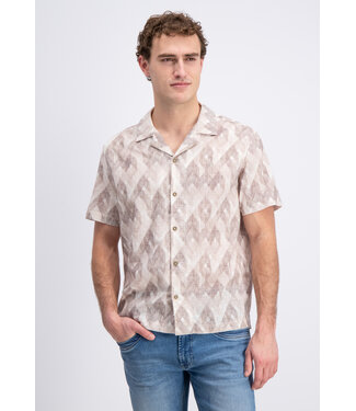 Gabbiano 3365316 Roman Shirt shortsleeve all over printed resort collar