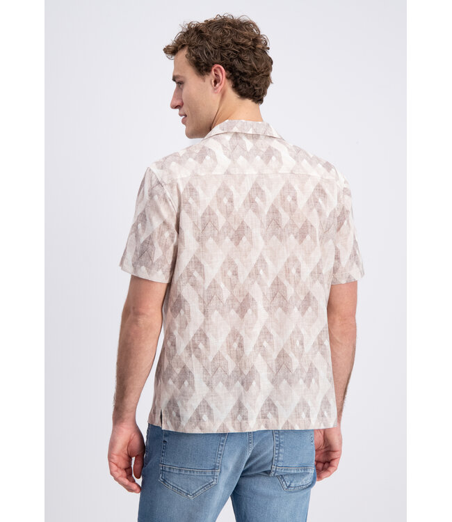 Gabbiano 3365316 Roman Shirt shortsleeve all over printed resort collar