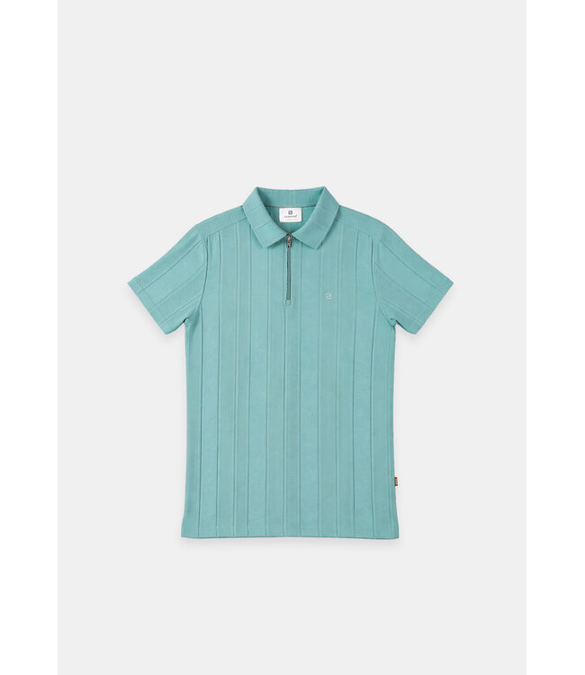 Gabbiano 2365210 Lorven Polo shortsleeve jacquard vertical with zipper