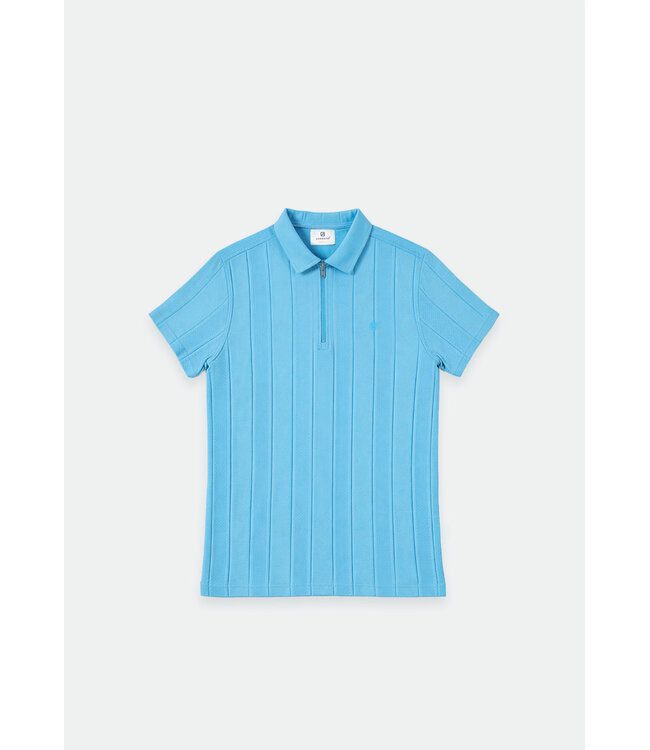 Gabbiano 2365210 Lorven Polo shortsleeve jacquard vertical with zipper