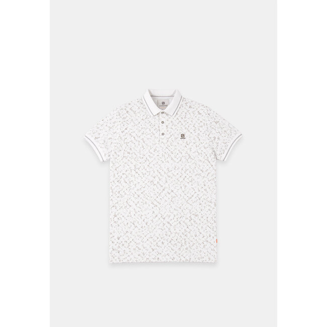 Gabbiano 2365205 Tylor Polo shortsleeve pique all over print geometric