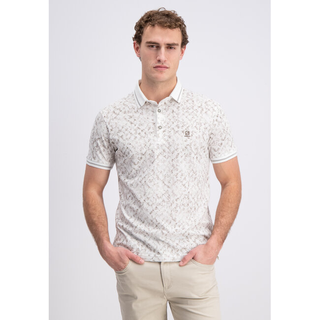 Gabbiano 2365205 Tylor Polo shortsleeve pique all over print geometric