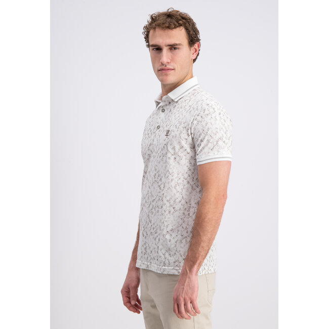 Gabbiano 2365205 Tylor Polo shortsleeve pique all over print geometric