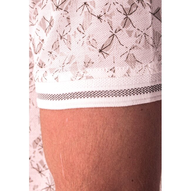 Gabbiano 2365205 Tylor Polo shortsleeve pique all over print geometric