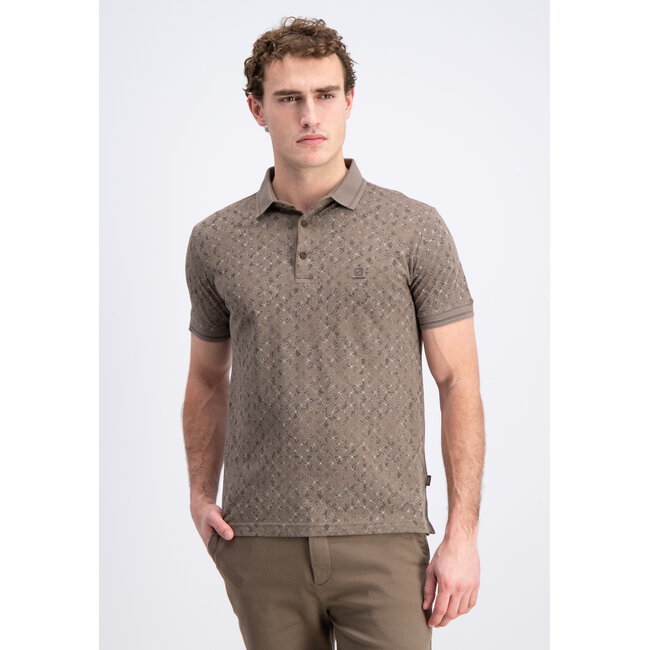 Gabbiano 2365205 Tylor Polo shortsleeve pique all over print geometric