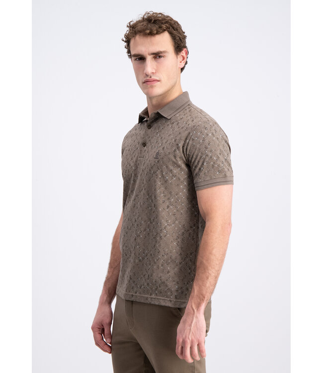 Gabbiano 2365205 Tylor Polo shortsleeve pique all over print geometric