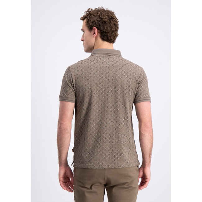 Gabbiano 2365205 Tylor Polo shortsleeve pique all over print geometric