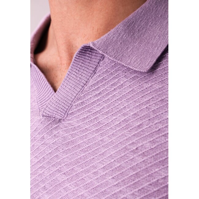 Gabbiano 2365201 Eldo Polo shortsleeve linnen diagonal