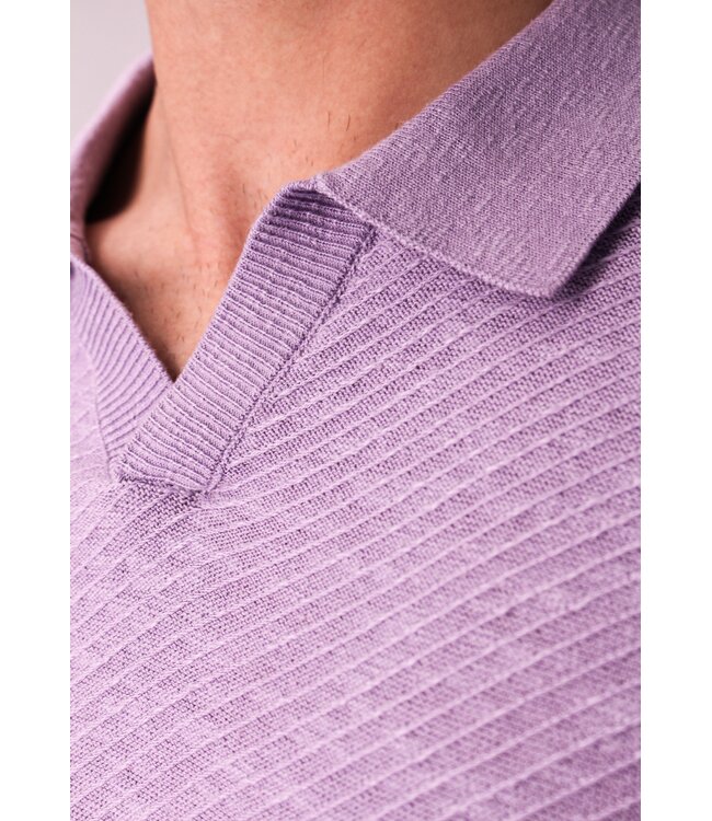 Gabbiano 2365201 Eldo Polo shortsleeve linnen diagonal