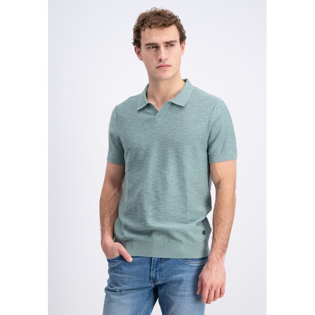 Gabbiano 2365201 Eldo Polo shortsleeve linnen diagonal