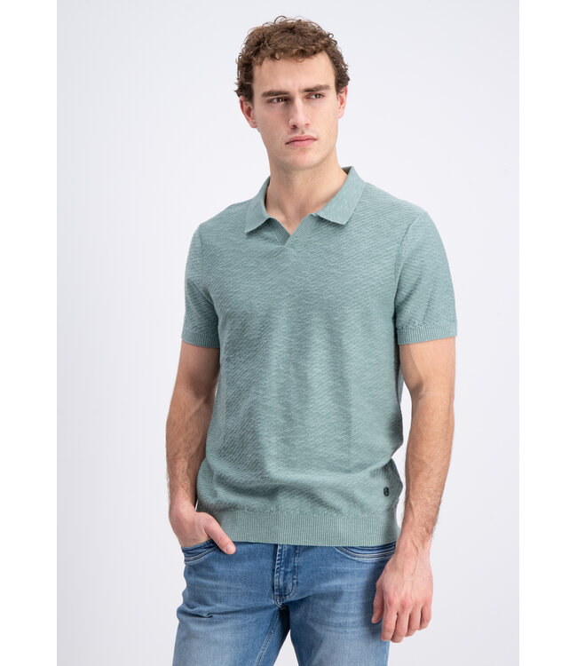 Gabbiano 2365201 Eldo Polo shortsleeve linnen diagonal