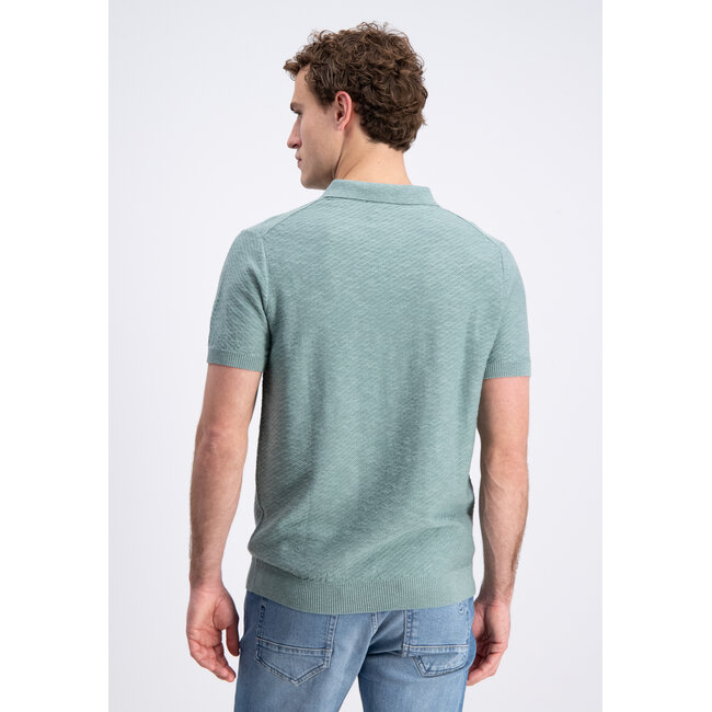 Gabbiano 2365201 Eldo Polo shortsleeve linnen diagonal