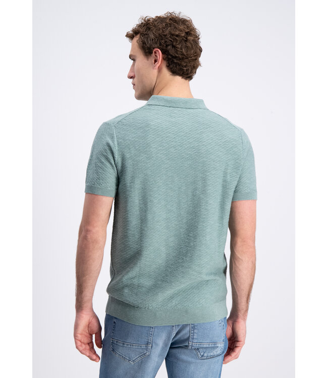Gabbiano 2365201 Eldo Polo shortsleeve linnen diagonal