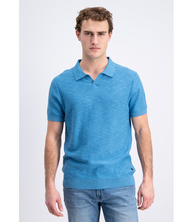 Gabbiano 2365201 Eldo Polo shortsleeve linnen diagonal