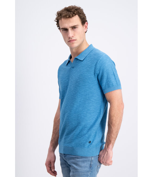 Gabbiano 2365201 Eldo Polo shortsleeve linnen diagonal