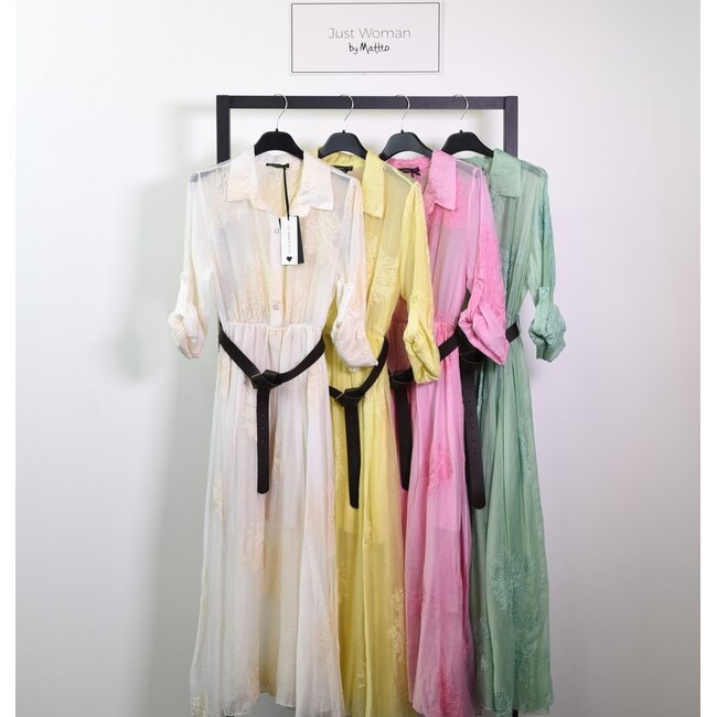 Just Woman Arme A614 Jurk White One Size