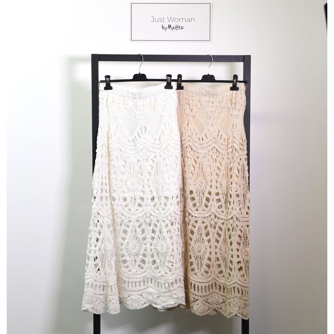 Just Woman Villa A605 Rok Beige One Size