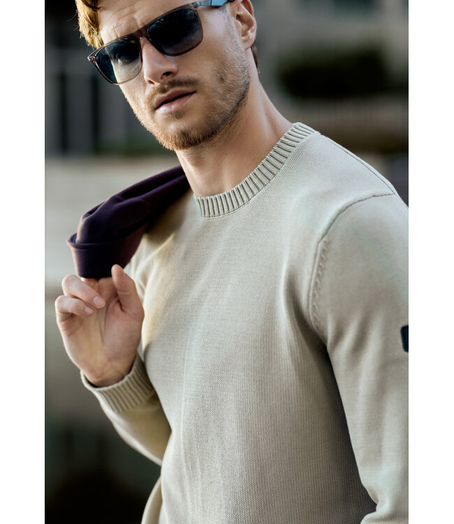 Gabbiano 6167283 EWAN Garment Dye Crewneck Knit