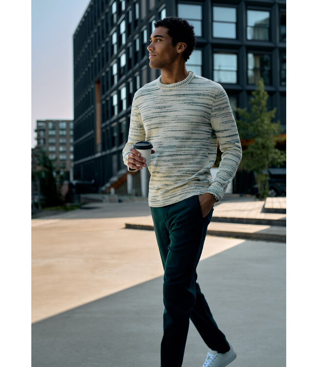 Gabbiano 6167270 NIKO Melange Stripe Crewneck Knit