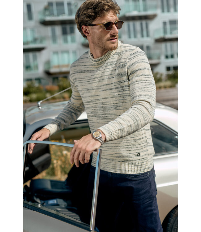 Gabbiano 6167270 NIKO Melange Stripe Crewneck Knit