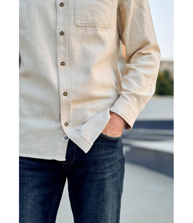 Gabbiano 3367345 TARAN Slub Garment Dye Shirt