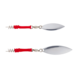 Savage Gear ScrewIn Spin Teaser | Silver Red | 3 stuks Savage Gear ScrewIn Spin Teaser | Silver Red | 3 stuks